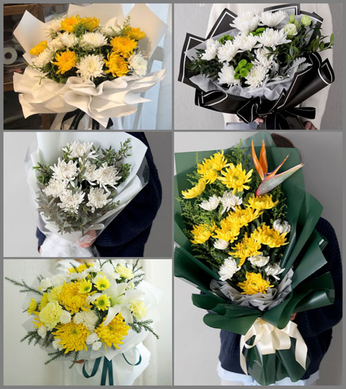 浙江省丽水云和县紧水滩镇梓坊村白事花束代送